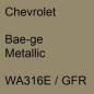 Preview: Chevrolet, Bae-ge Metallic, WA316E / GFR.